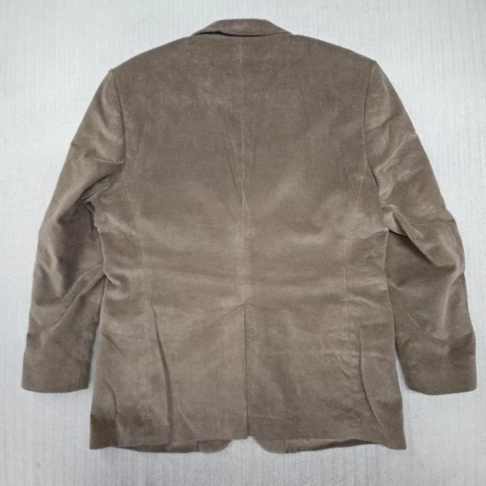 Meeting Street Blazer Mens 44 Brown Corduroy Single Breasted Sport Coat Jacket